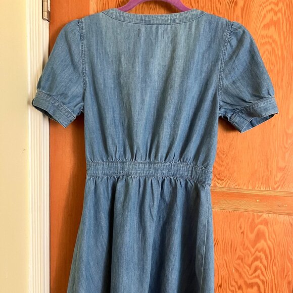 NWT Madewell Denim Daylily Dress, Sz 0 - Picture 4 of 5